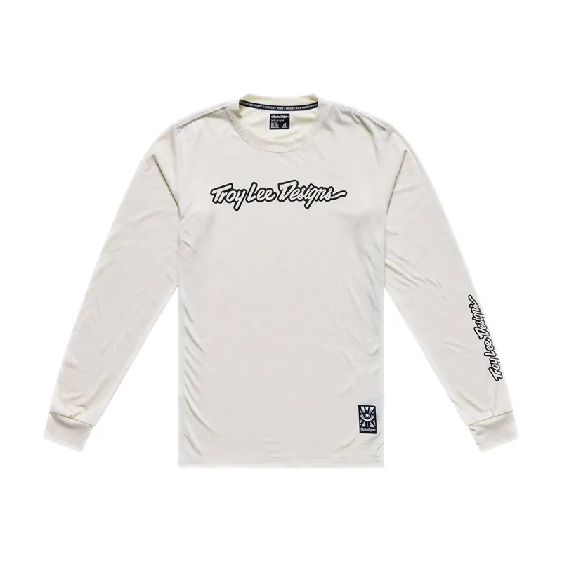Troy Lee Designs Skyline Ride Men's Long Sleeve Jersey - Signature Pumice