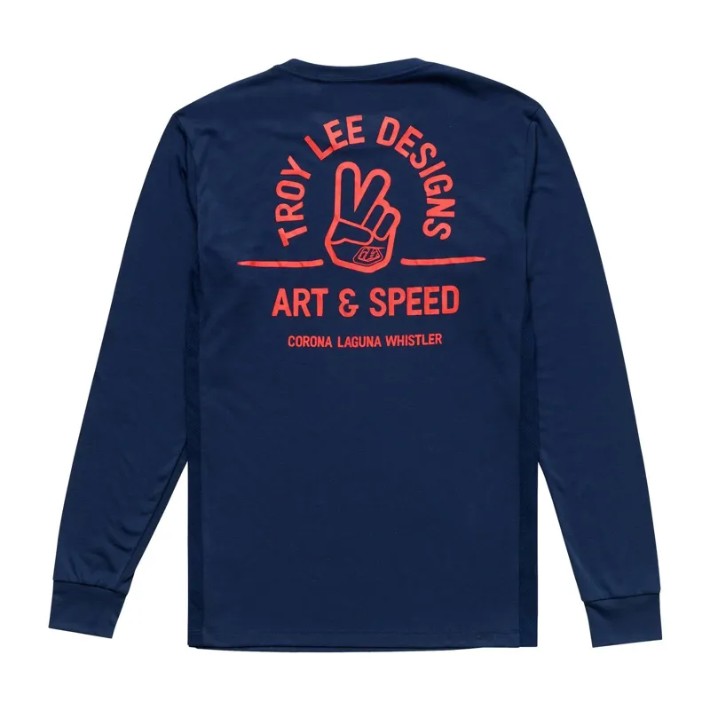 Troy Lee Designs Skyline Ride Men's Long Sleeve Jersey - Locals Midnight-1