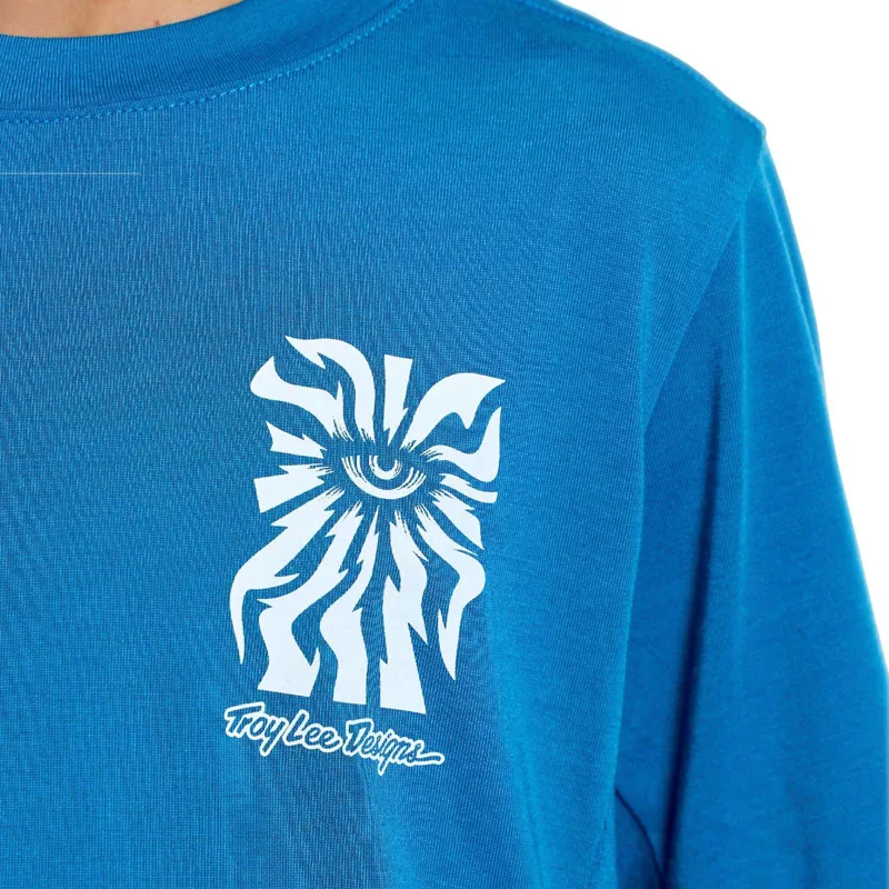 Troy Lee Designs Skyline Ride One Eye Youth Short Sleeve Technical T-Shirt - Aero Blue-4
