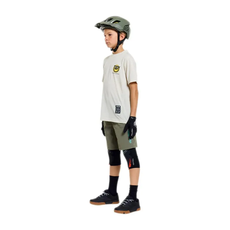 Troy Lee Designs Skyline Ride Happy Youth Short Sleeve Technical T-Shirt - Pumice-10