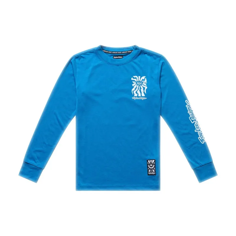 Troy Lee Designs Skyline Ride One Eye Youth Long Sleeve T-Shirt - Aero Blue