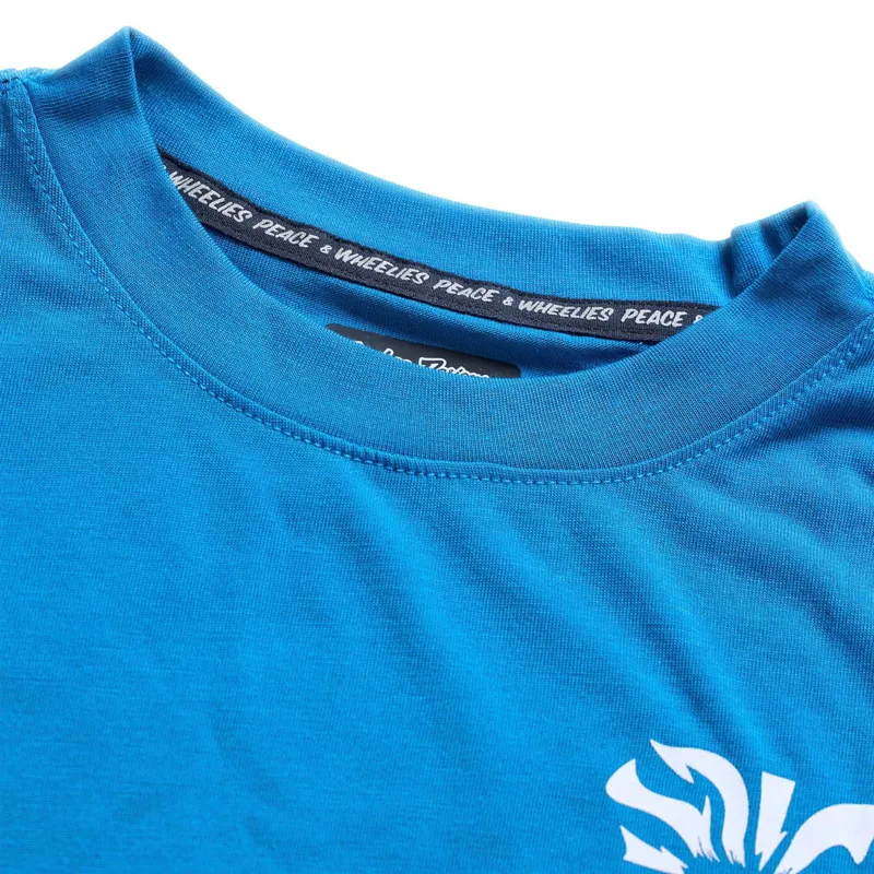 Troy Lee Designs Skyline Ride One Eye Youth Long Sleeve T-Shirt - Aero Blue-3