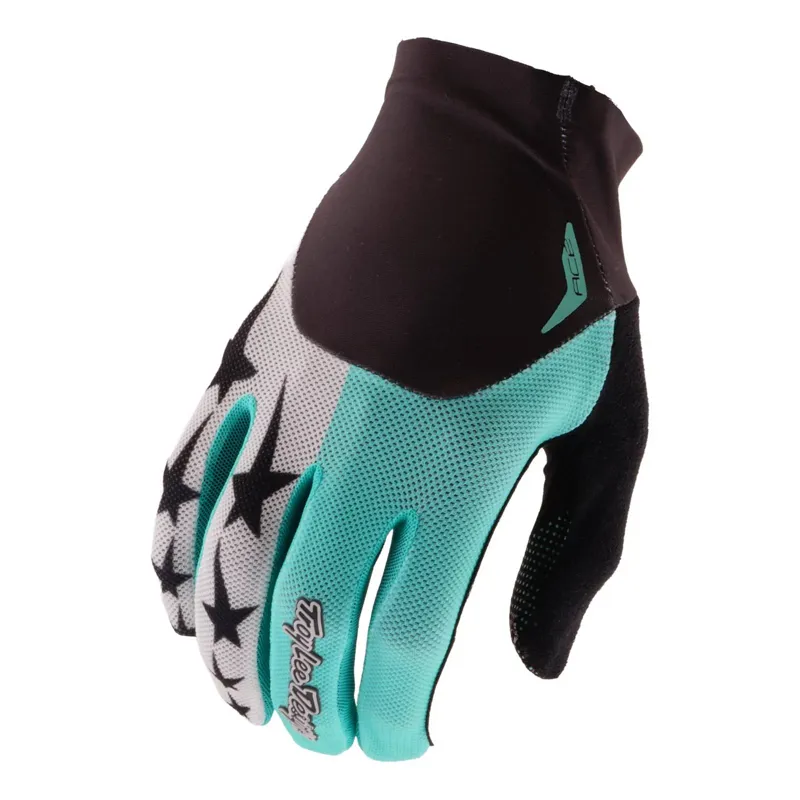Troy Lee Designs Ace Long Finger Gloves - Yo Moto Real Teal