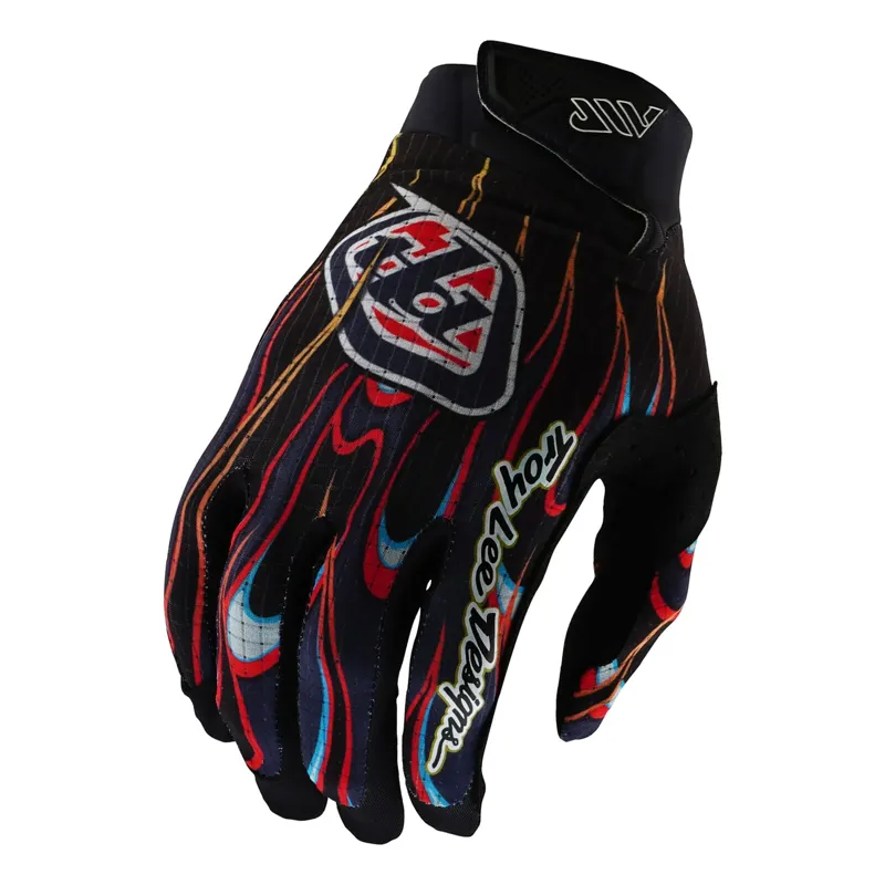 Troy Lee Designs Air Men's Long Finger Gloves - Torched Black/Red