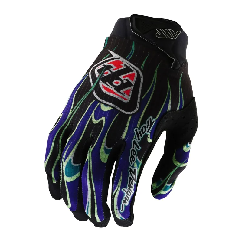 Troy Lee Designs Air Men's Long Finger Gloves - Torched Black/Purple