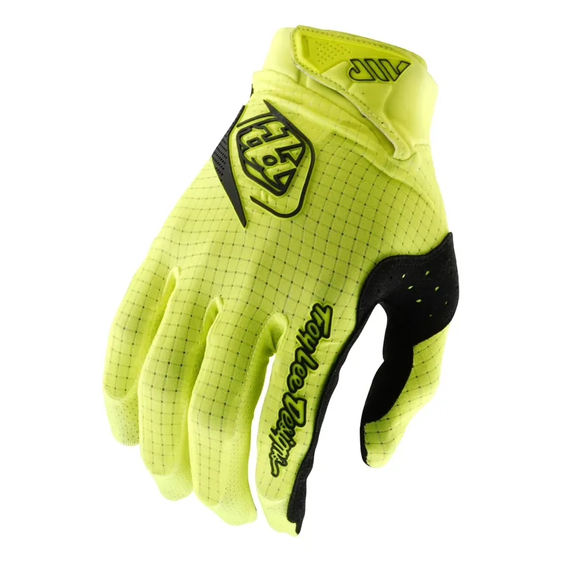 Troy Lee Designs Youth Air Long Finger Gloves - Mono Flo Yellow