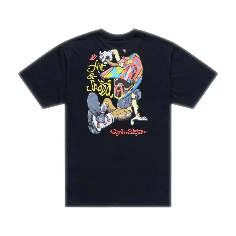 Troy Lee Designs Heritage Men's Short Sleeve T-Shirt - Black-1