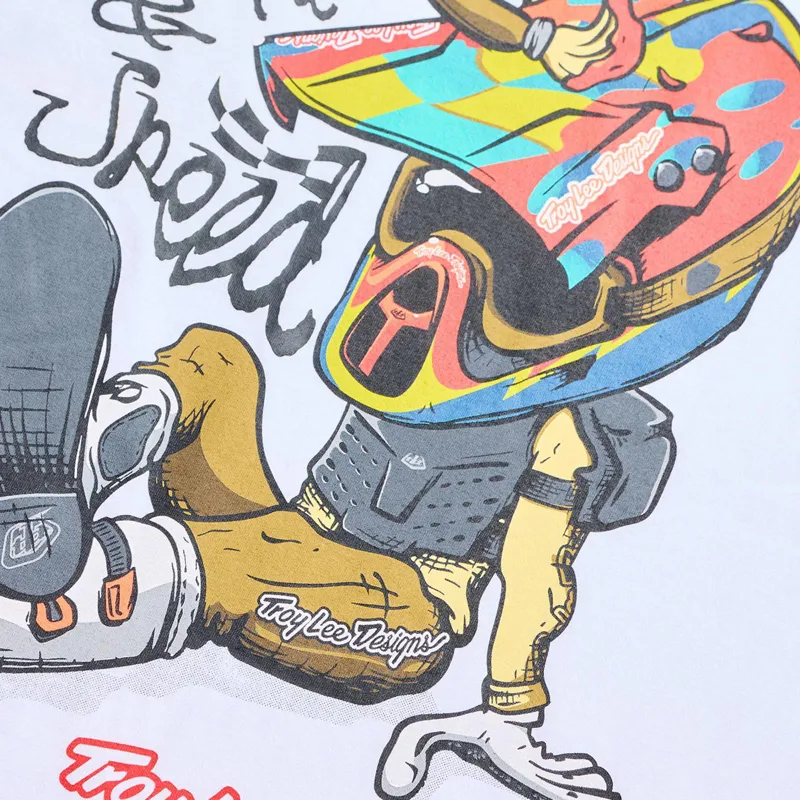 Troy Lee Designs Heritage Men's Short Sleeve T-Shirt - White-5