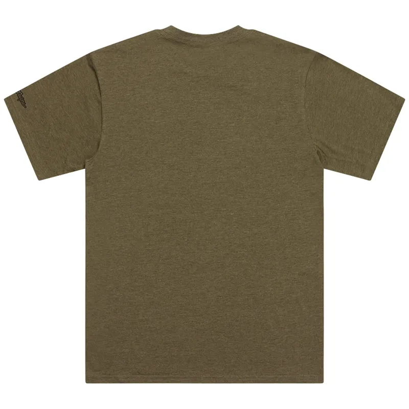 Troy Lee Designs Badge Men's Short Sleeve T-Shirt - Olive Heather-1