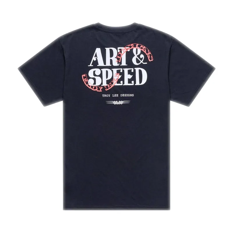 Troy Lee Designs Pink Slips Men's Short Sleeve T-Shirt - Black-1