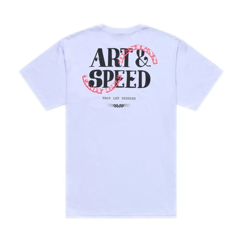 Troy Lee Designs Pink Slips Men's Short Sleeve T-Shirt - White-1