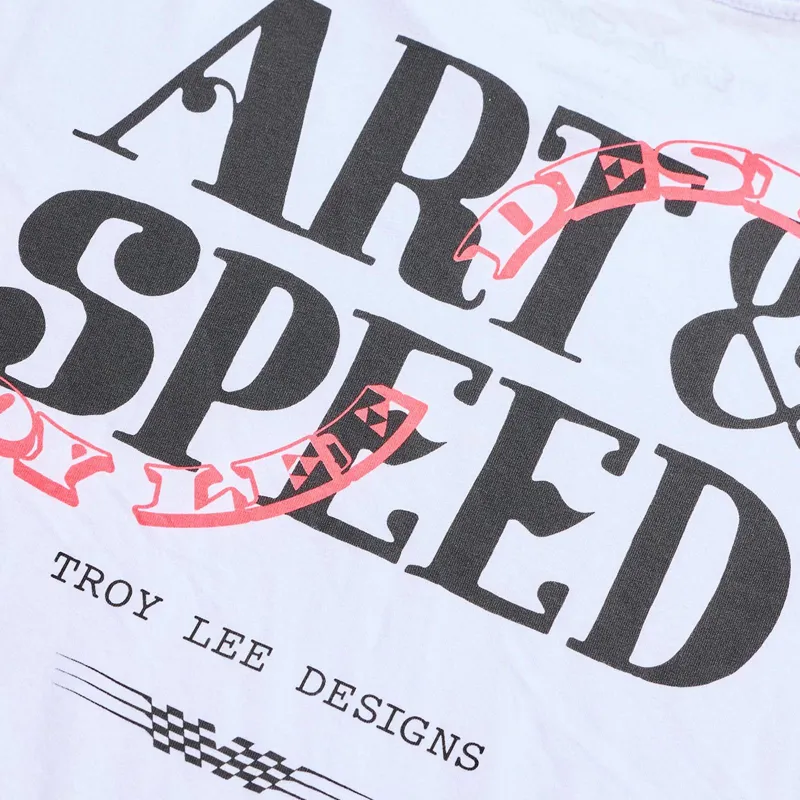 Troy Lee Designs Pink Slips Men's Short Sleeve T-Shirt - White-5
