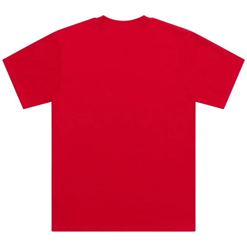 Troy Lee Designs Signature Men's Short Sleeve T-Shirt - Red-1