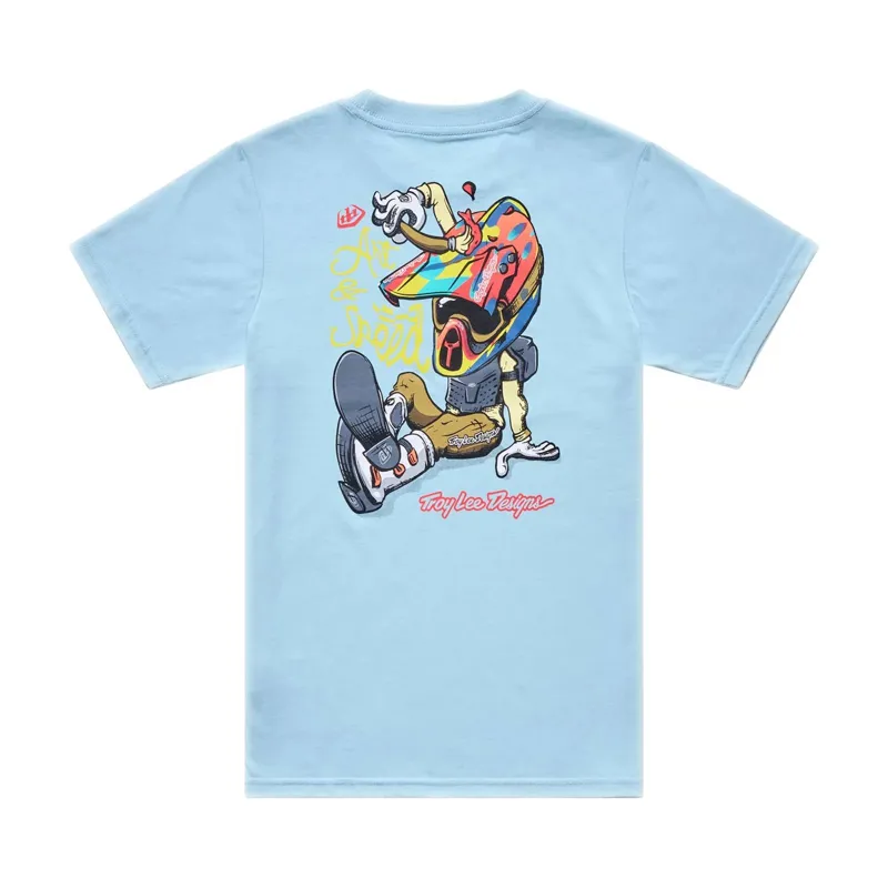 Troy Lee Designs Heritage Youth Short Sleeve T-Shirt - Dawn Blue-1