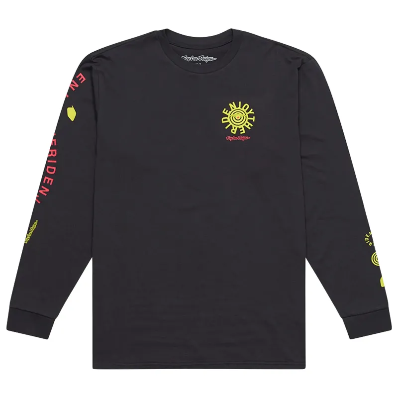 Troy Lee Designs Enjoy Men's Long Sleeve T-Shirt - Carbon