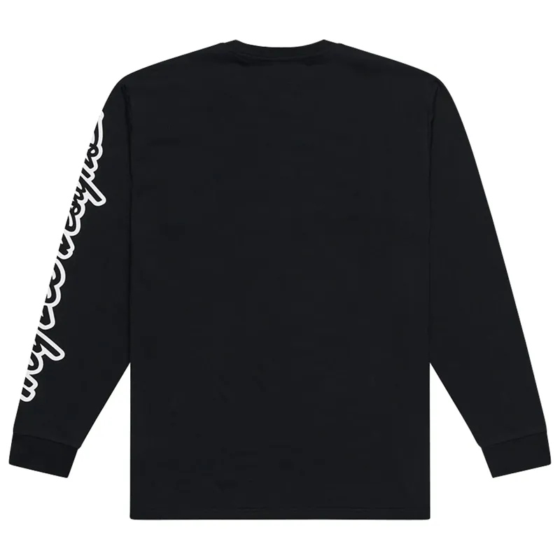 Troy Lee Designs Signature Men's Long Sleeve T-Shirt - Black-1