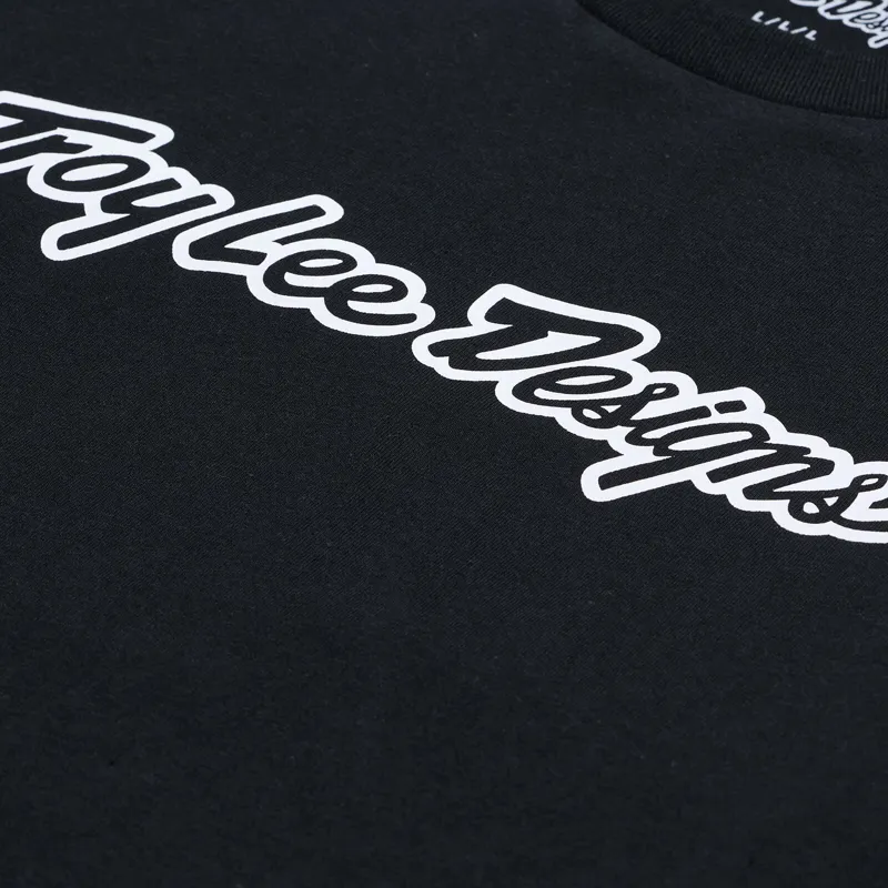 Troy Lee Designs Signature Men's Long Sleeve T-Shirt - Black-2