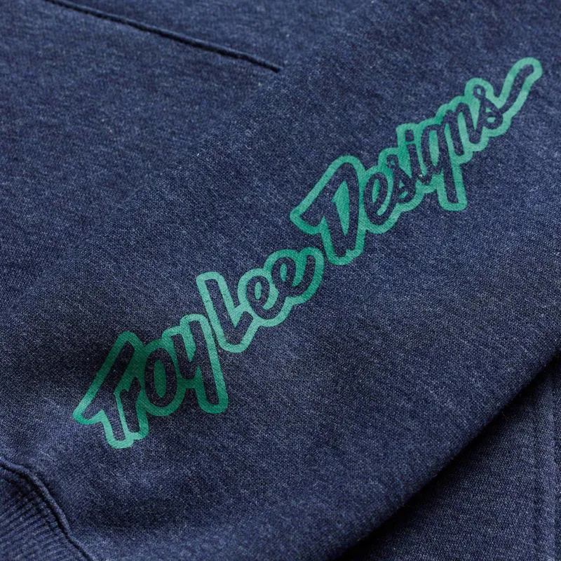 Troy Lee Designs Badge Men's Pullover Hoodie - Badge Navy Heather-2