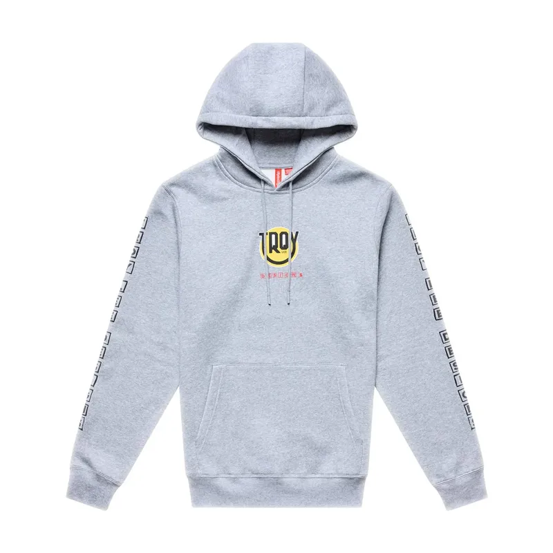 Troy Lee Designs Happy Dayz Men's Hoodie - Grey Heather