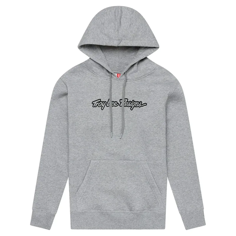 Troy Lee Designs Signature Women's Pullover Hoodie - Grey Heather