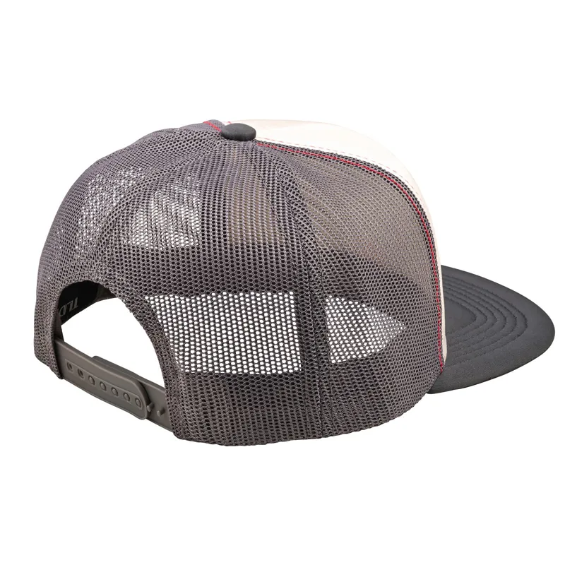 Troy Lee Designs Trucker Snapback Cap - Peace Out Vintage White/Carbon-1