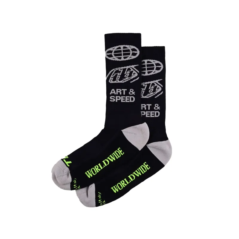 Troy Lee Designs Performance Socks - Worldwide Black