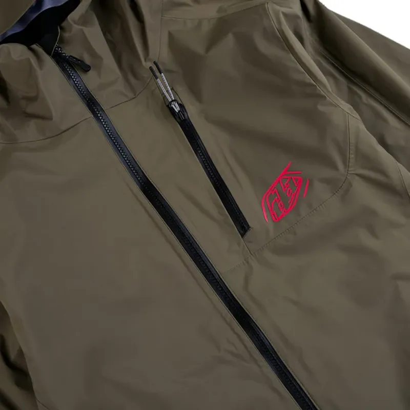 Troy Lee Designs Resist Waterproof Men's Jacket - Mono Dark Pine-2