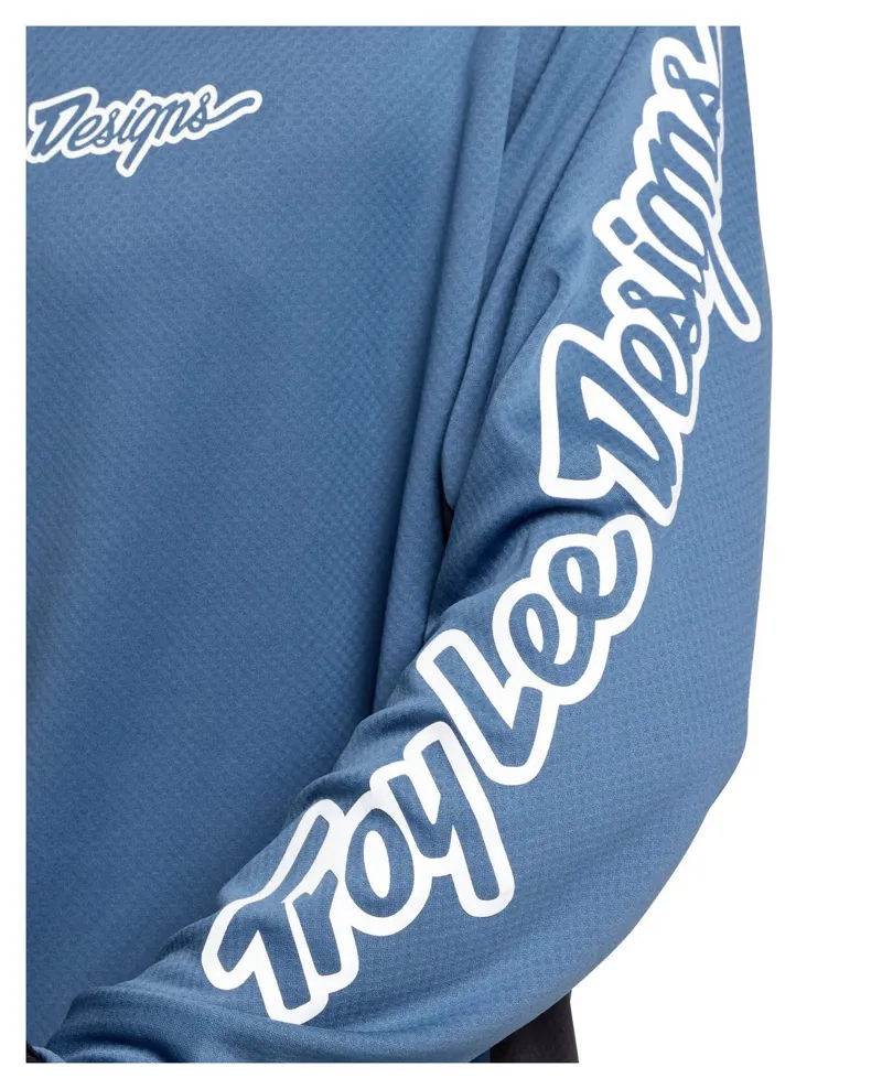 Troy Lee Stage Signature Men's Long Sleeve Jersey - TLD Slate-3