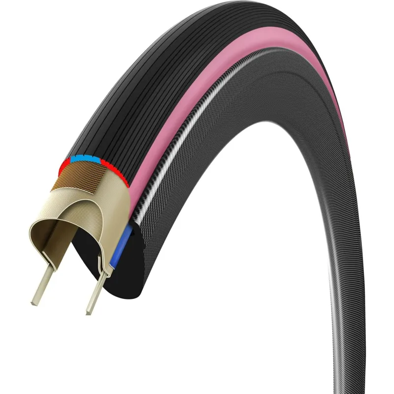 Vittoria Corsa Pro Tubeless-Ready Road Bike Tyre - Pink Edition-1