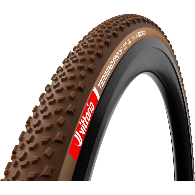 Vittoria Terreno Pro T60 Mixed 700c Gravel Race Tubeless Ready Tyre - Brown