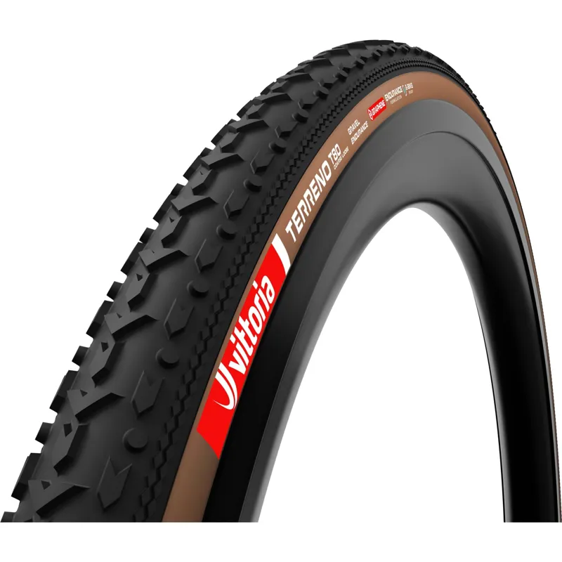 Vittoria Terreno T80 Coarse Loose 700c Gravel Endurance Full Black G2.0 Tubeless Ready Tyre - Brown