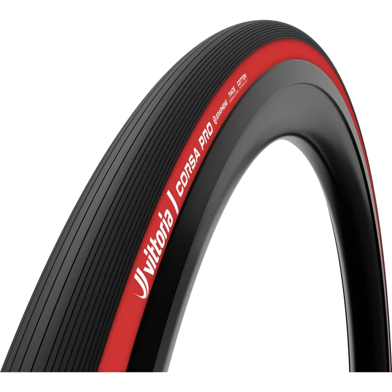 Vittoria Corsa Pro 700x28c Fold TLR Vuelta LTD G2.0 Road Tyre - Red