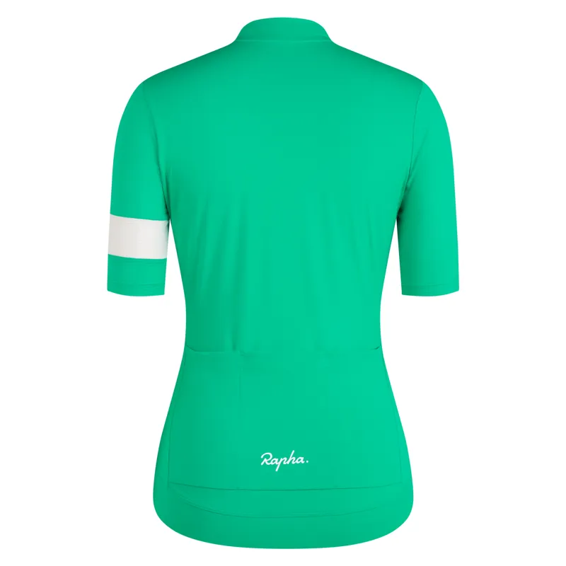 Rapha Core Lightweight Women's Short Sleeve Jersey - Fresh Green/White
