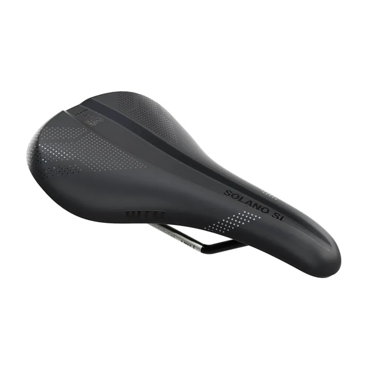 WTB Solano SL Saddle - Titanium Rails - Medium - Black