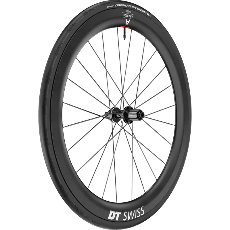 Dt Swiss ARC 1100 DICUT WTS Carbon Clincher 55 x 22mm Rear Wheel + Tyre