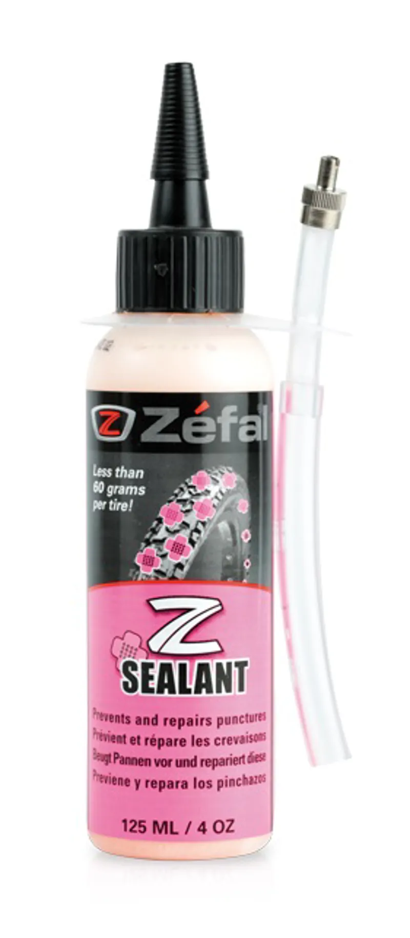 Zefal Z-Sealant Tyre Sealant - 125ml Bottle +Tube