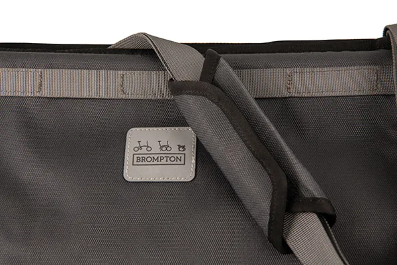 Brompton Borough Basket Bag with Frame - Dark Grey - Large-5