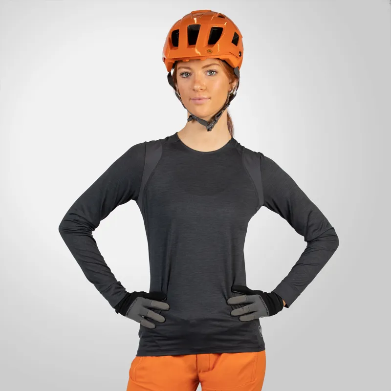 Endura SingleTrack Women's Long Sleeve Jersey - Grey-2