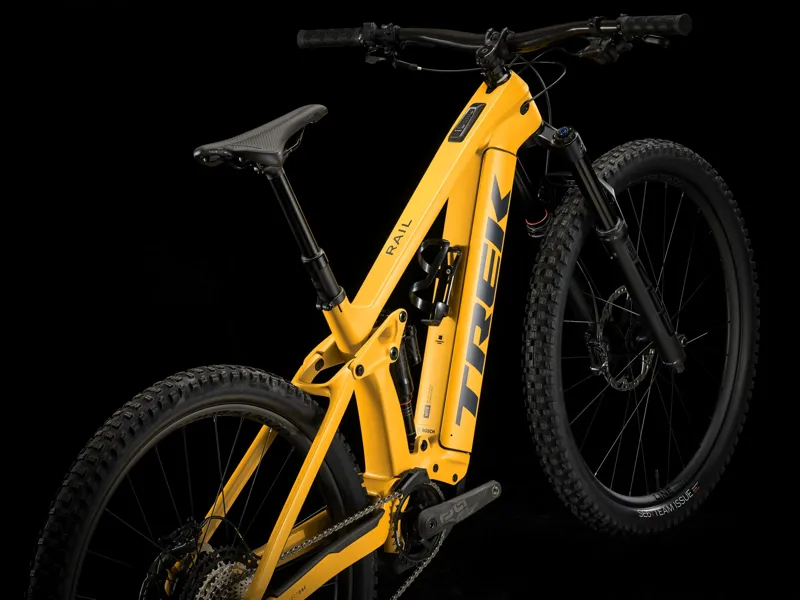 Trek Rail 9.8 XT Gen 4 750 29er 2024 Electric Mountain Bike - Baja Yellow-1