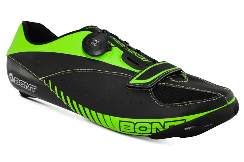 Bont Blitz Road Shoes Black/Lime Green