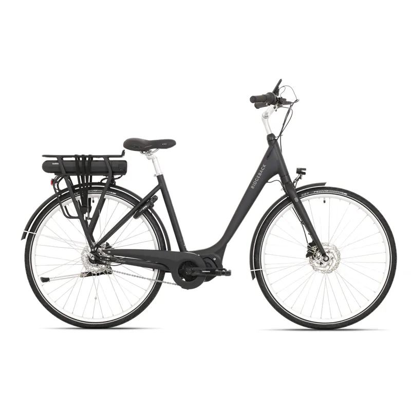 Ridgeback Electron+ Unisex Step Through 2025 Electric Bike Black