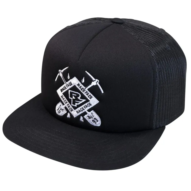 Race Face Crest Trucker Hat - Black