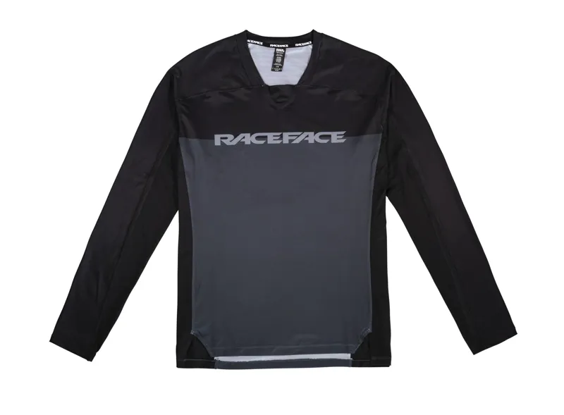 Race Face Diffuse Long Sleeve Jersey - Grey
