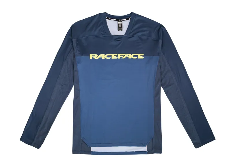 Race Face Diffuse Long Sleeve Jersey - Navy
