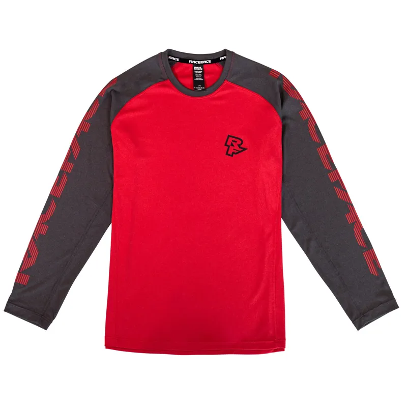 Race Face Sendy Youth Long Sleeve Jersey - Rouge