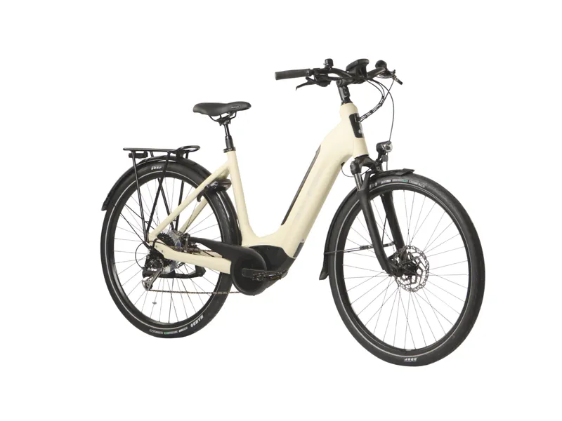 Raleigh Motus Gran Tour Step-Through Derailleur Electric Bike - Cream-1
