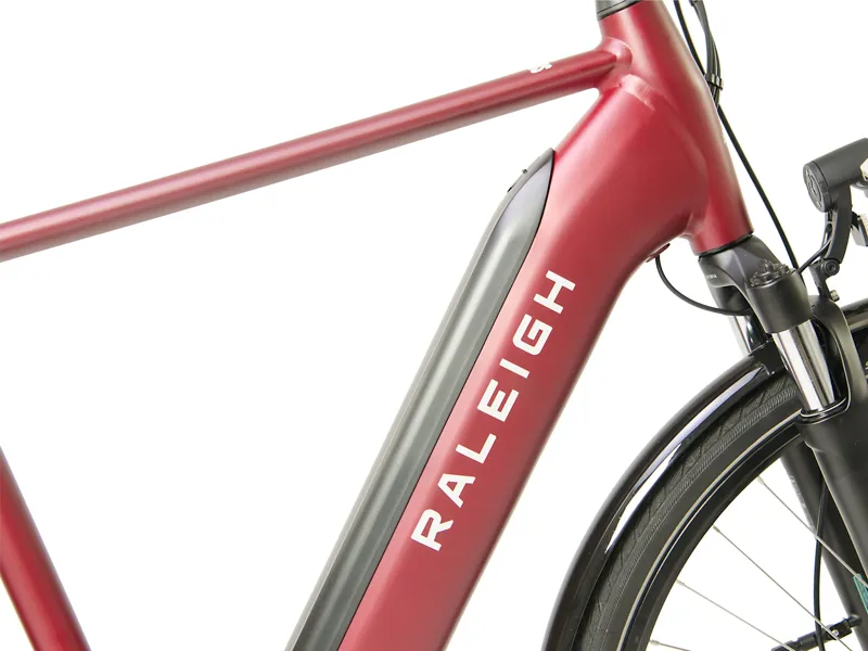 Raleigh Motus Tour Crossbar Hub Gear Electric Hybrid Bike - Red-2