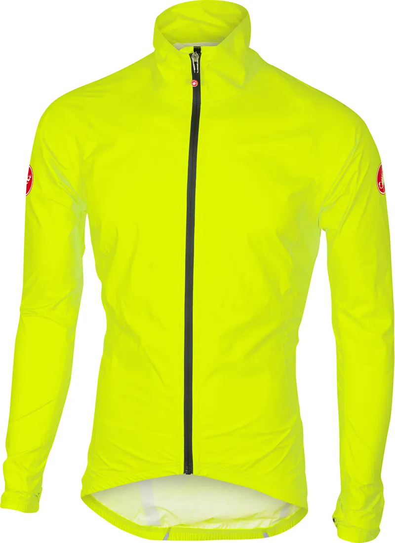 Castelli Emergency Waterproof Jacket Yellow Fluo