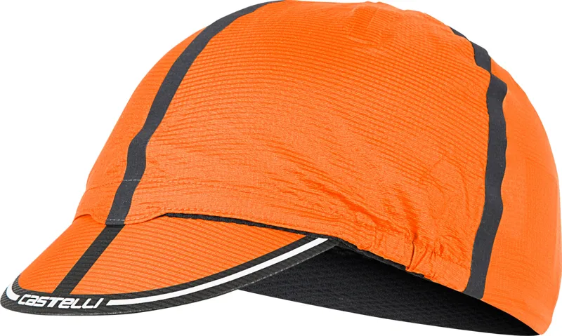 Castelli Rain or Shine Cycling Cap - Orange
