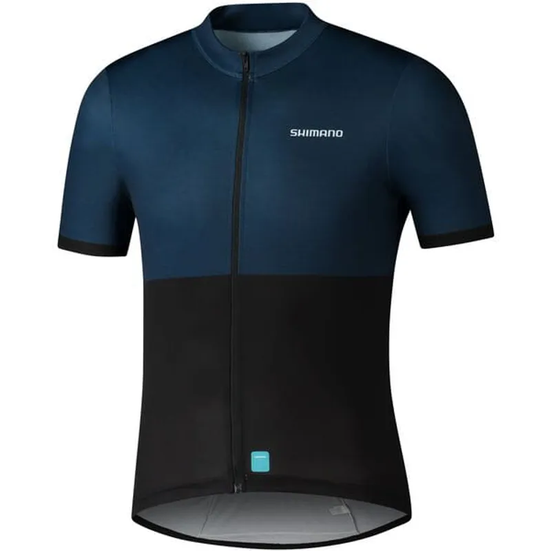 Shimano Element Men's Short Sleeve Jersey - Navy - XXL